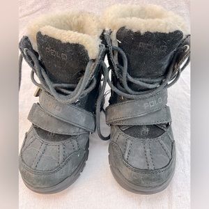 Ralph Lauren Polo fur lined toddler boots